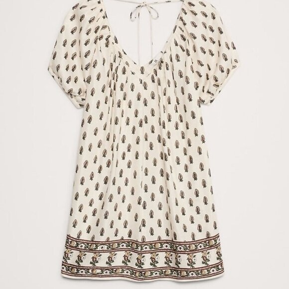 Banana Republic Viscose-Linen Block Print Mini Dress (Size Large) - Picture 5 of 5